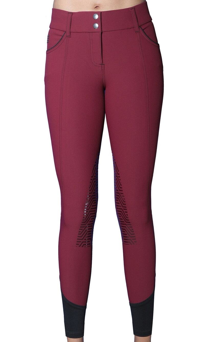 GhoDho Aubrie Pro Breeches - Plum - Equestrian Horse Riding (26) Pants